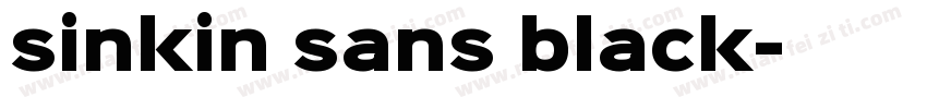 sinkin sans black字体转换